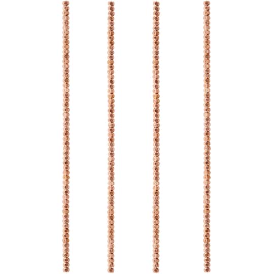 Metal Faceted Rondelle Beads